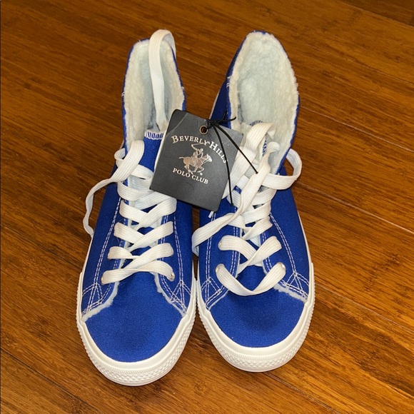 NWT - Beverly Hills Polo Club Woman’s Royal Blue Sneakers - Picture 1 of 4